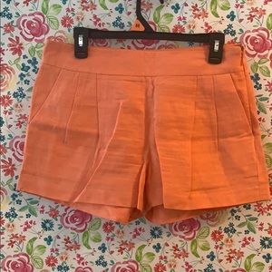 Coral Jcrew linen & cotton shorts! Size 6